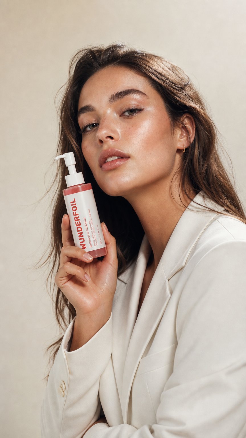 AI product shot of Radiant Glow Facial Wash