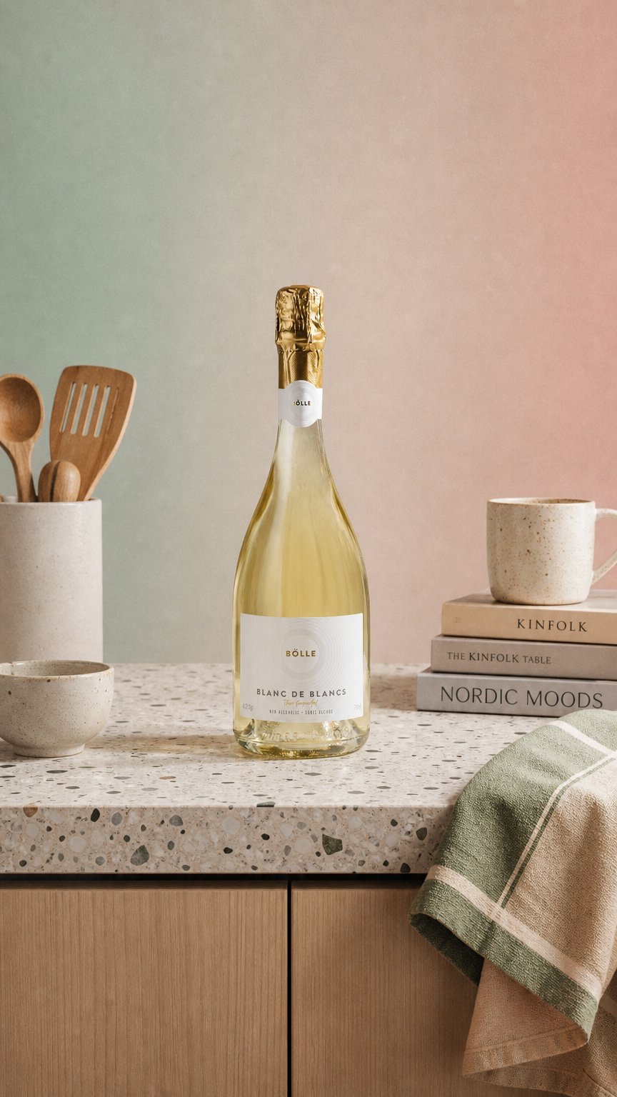 AI product shot of Blanc de Blancs