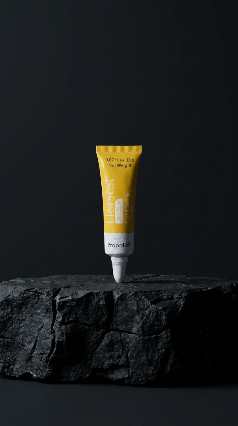 AI product shot of Plus+ Cold Sore Treatment