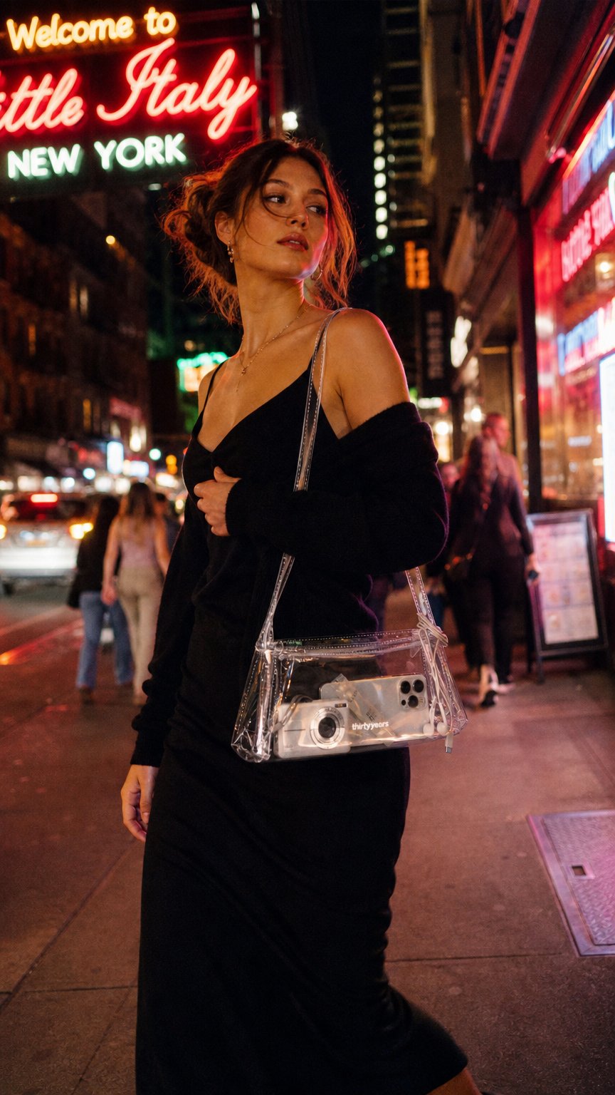 AI product shot of Jelly Stadium Bag - Clear