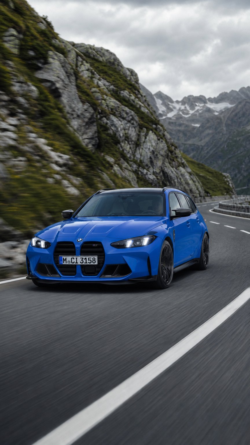 AI product shot of BMW M3 Competition M xDrive Touring