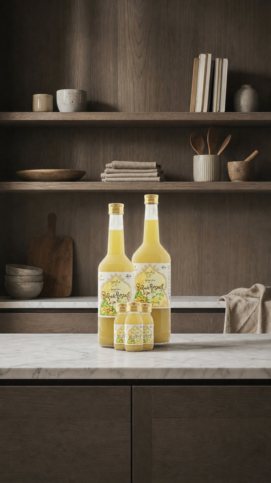 AI product shot of Le Rafraîchissant Nanah (menthe marocaine)