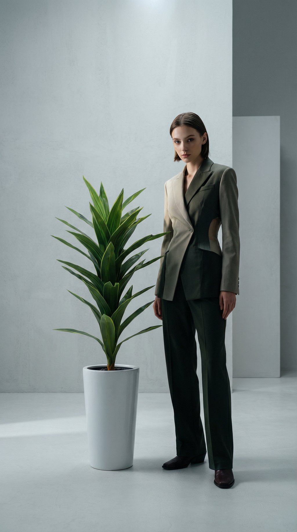 AI product shot of Artificial Dracaena fragrans 130cm | Golden Coast Decorative Plant