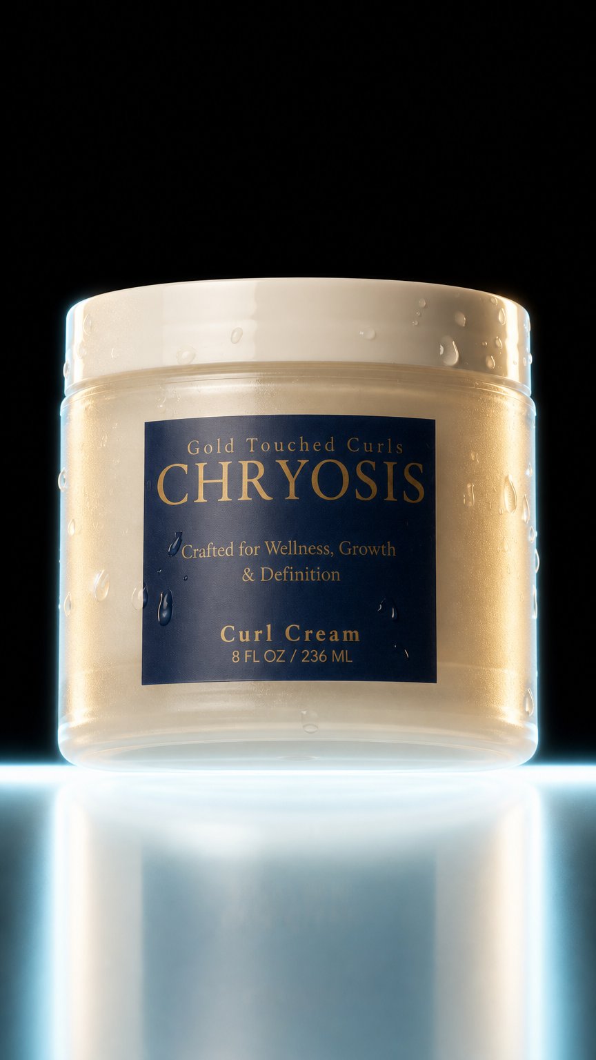 AI product shot of Curl Cream for Sensitive Scalp, Curly & Wavy Hair – 8 fl oz