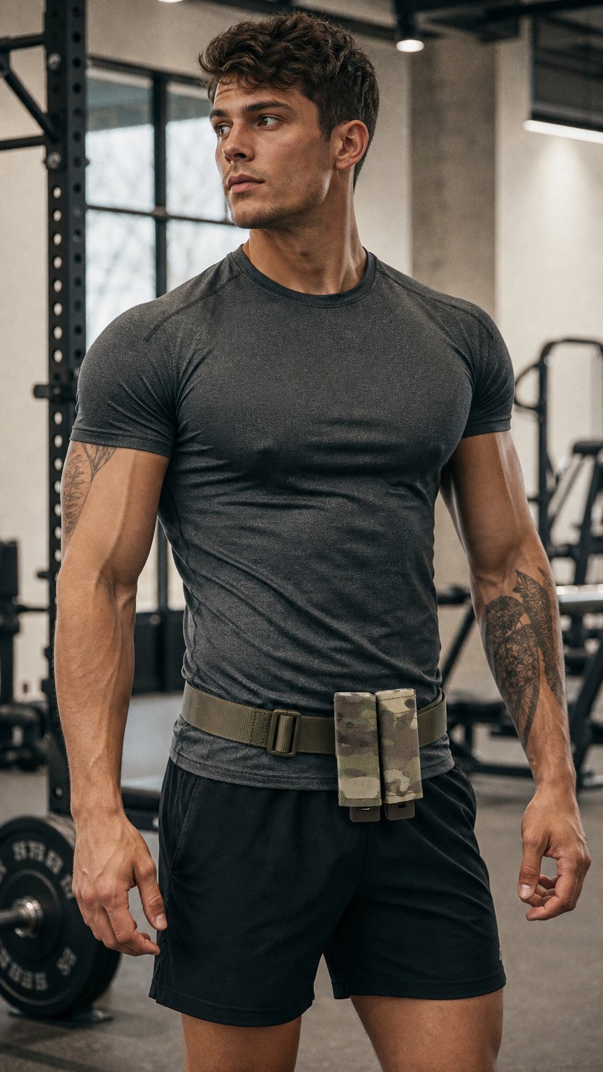 AI product shot of Swift Double - Molle Pistol Pouch