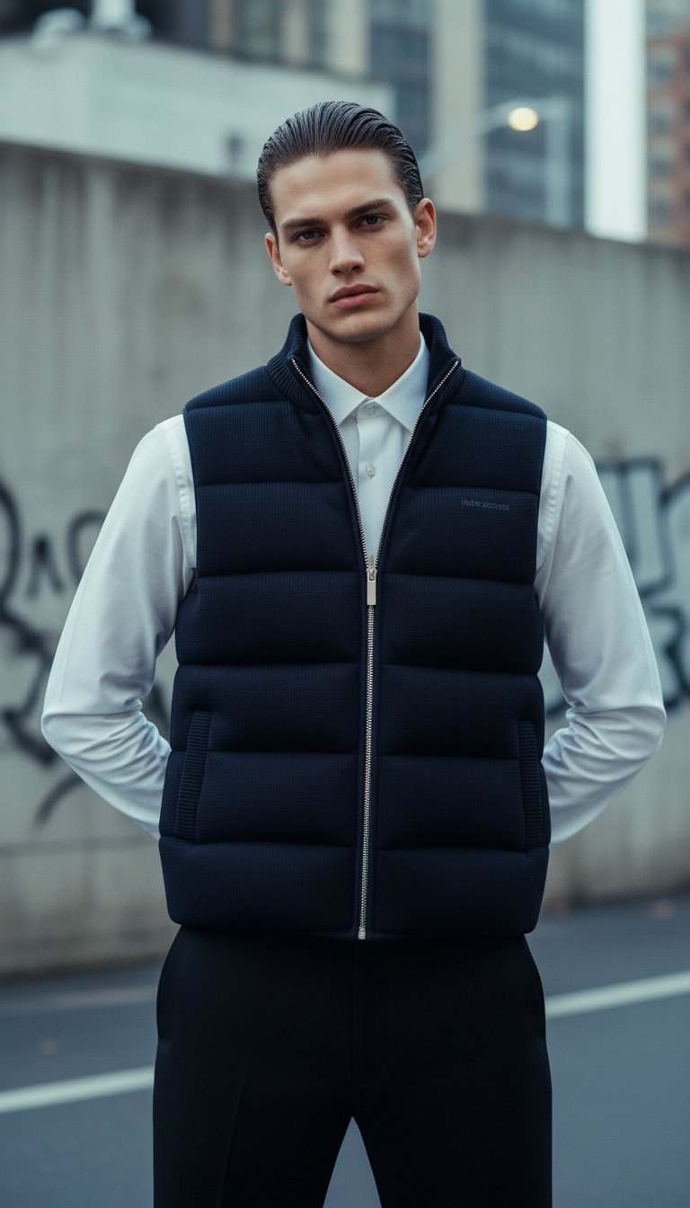 AI product shot of Knitted Vest