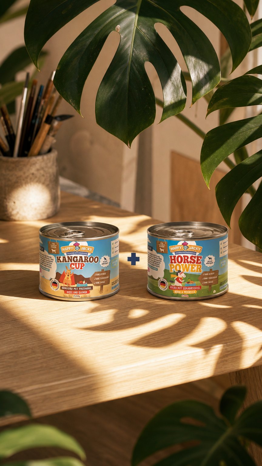 AI product shot of Hypoallergenes Bundle "Exotisch" S 12x200g