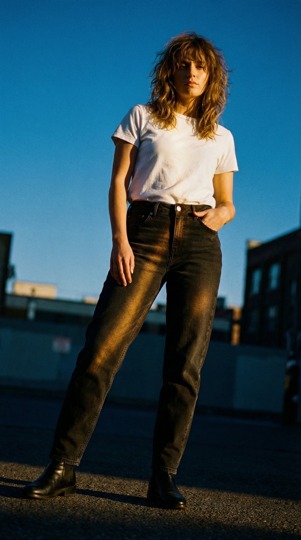 AI product shot of The Mom Jeans