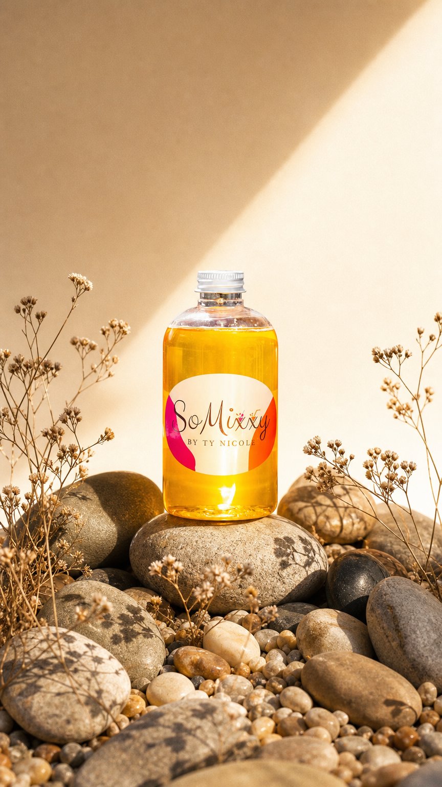 AI product shot of SoMixxy Jalapeno Agave Syrup