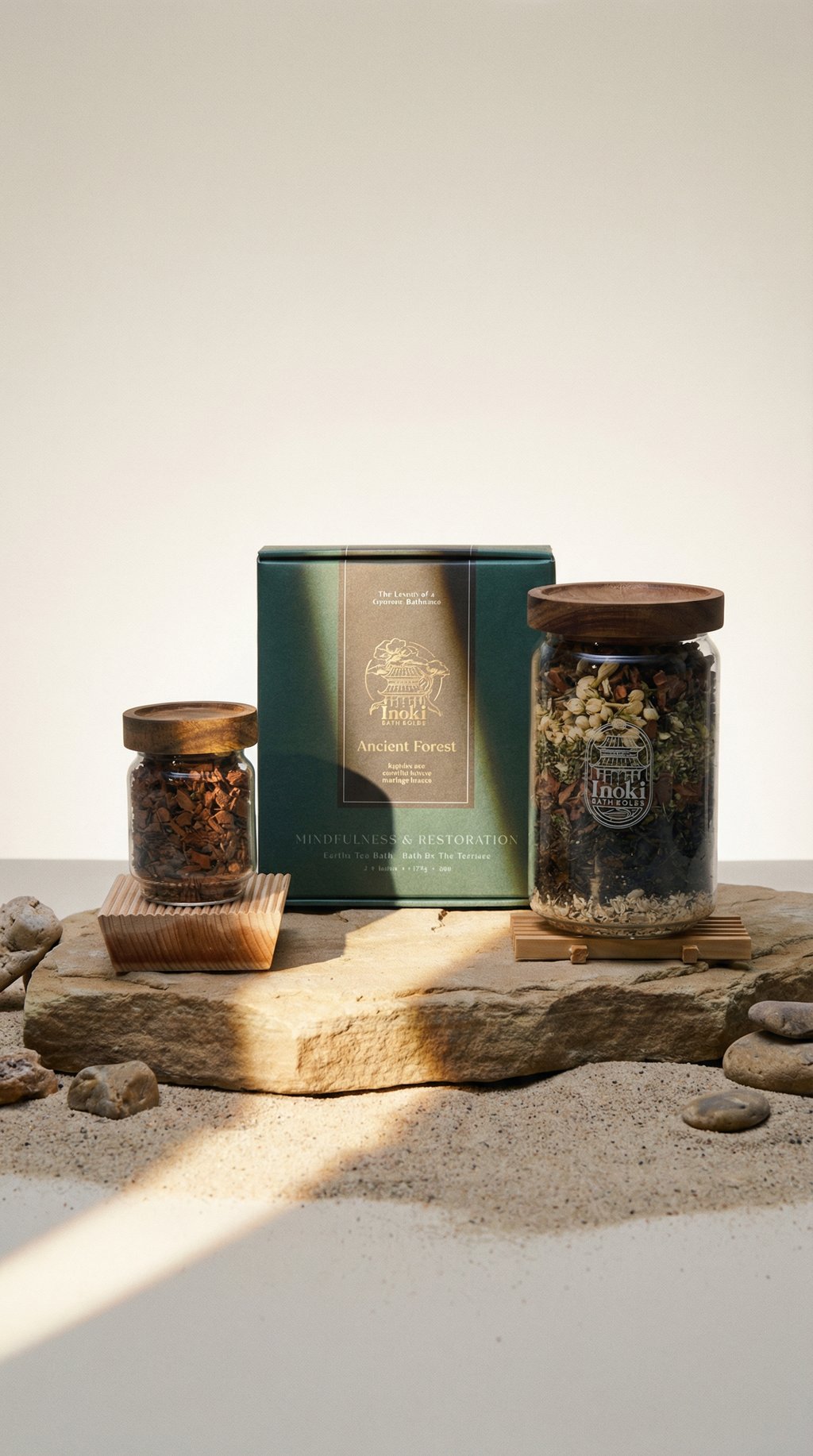 AI product shot of Ancient Forest - Mindfulness & Restoration