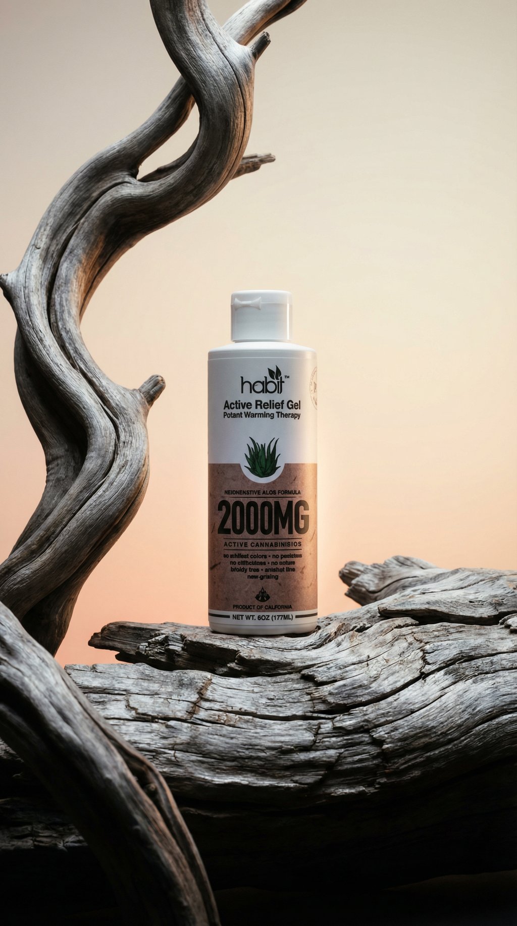 AI product shot of Potent Warming Gel with CBD