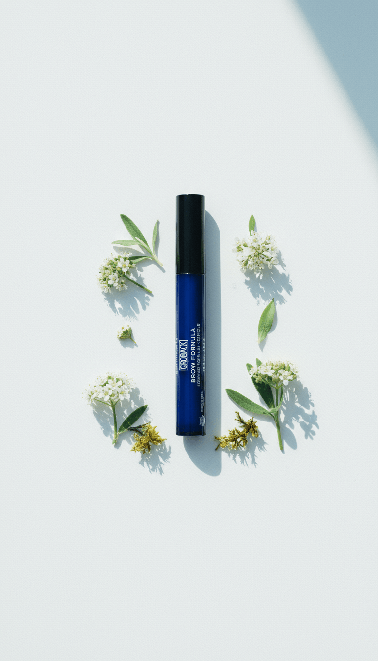 AI product shot of GROBACK Eyebrow Formula