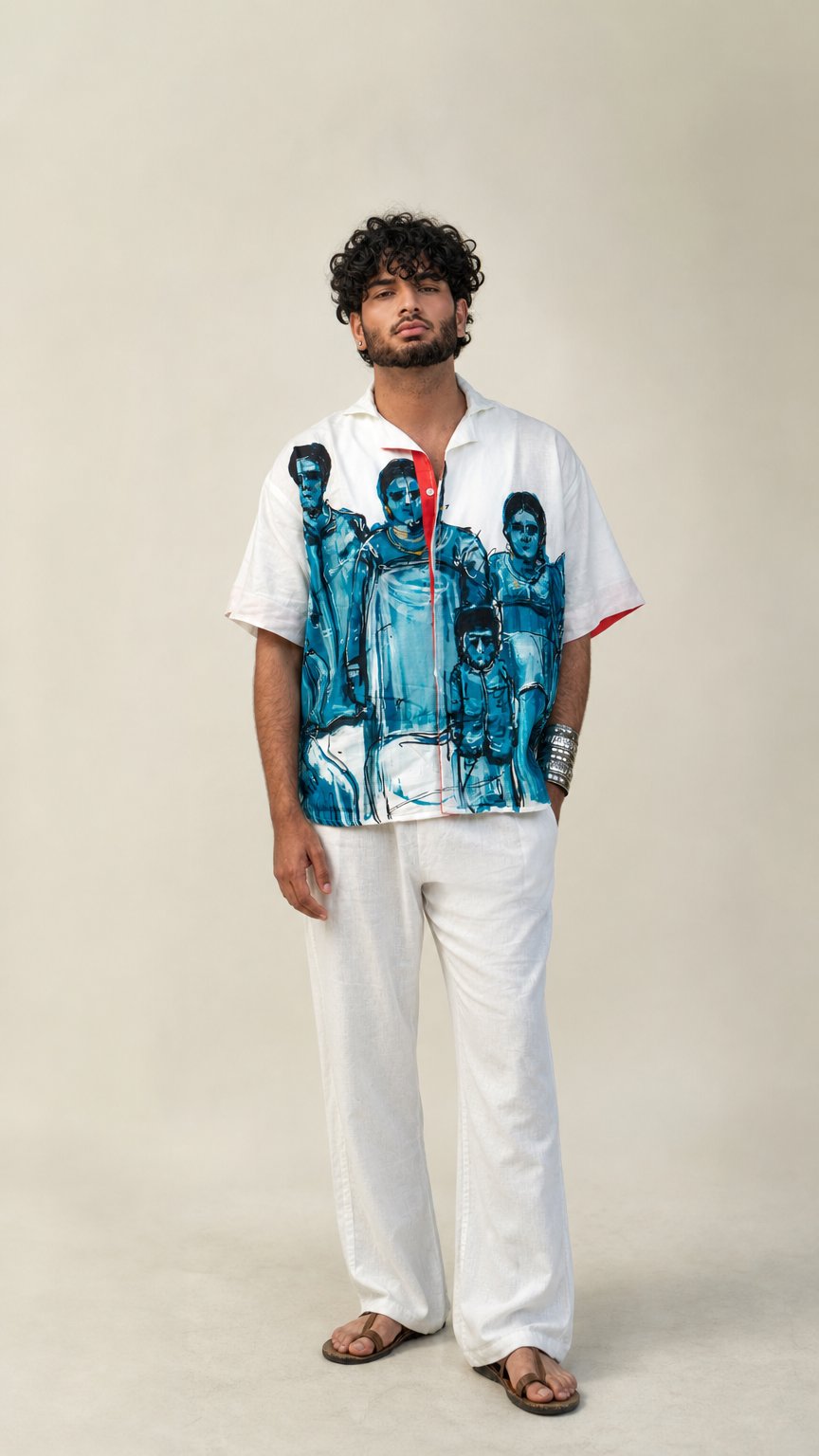AI product shot of People of malabar shirt