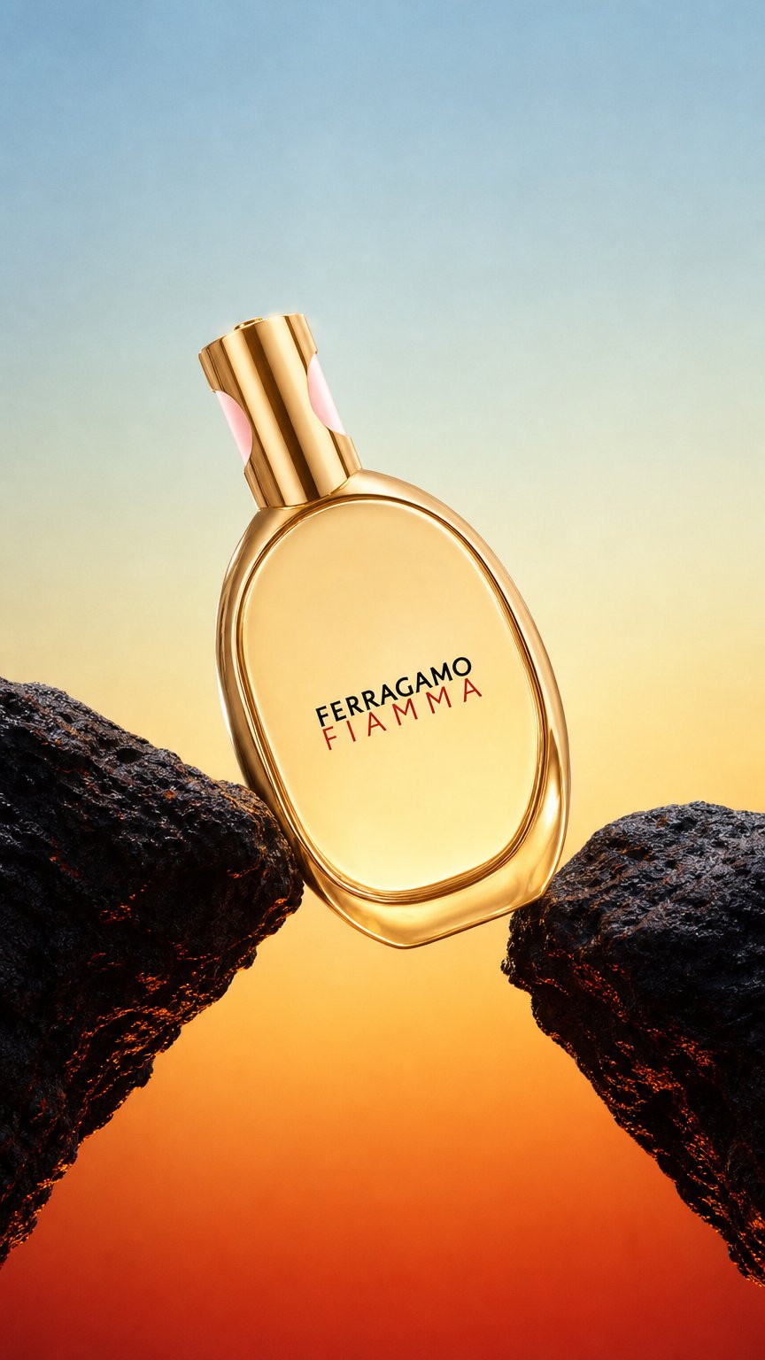 AI product shot of Ferragamo Fiamma - EDP 3.4 fl. Oz.