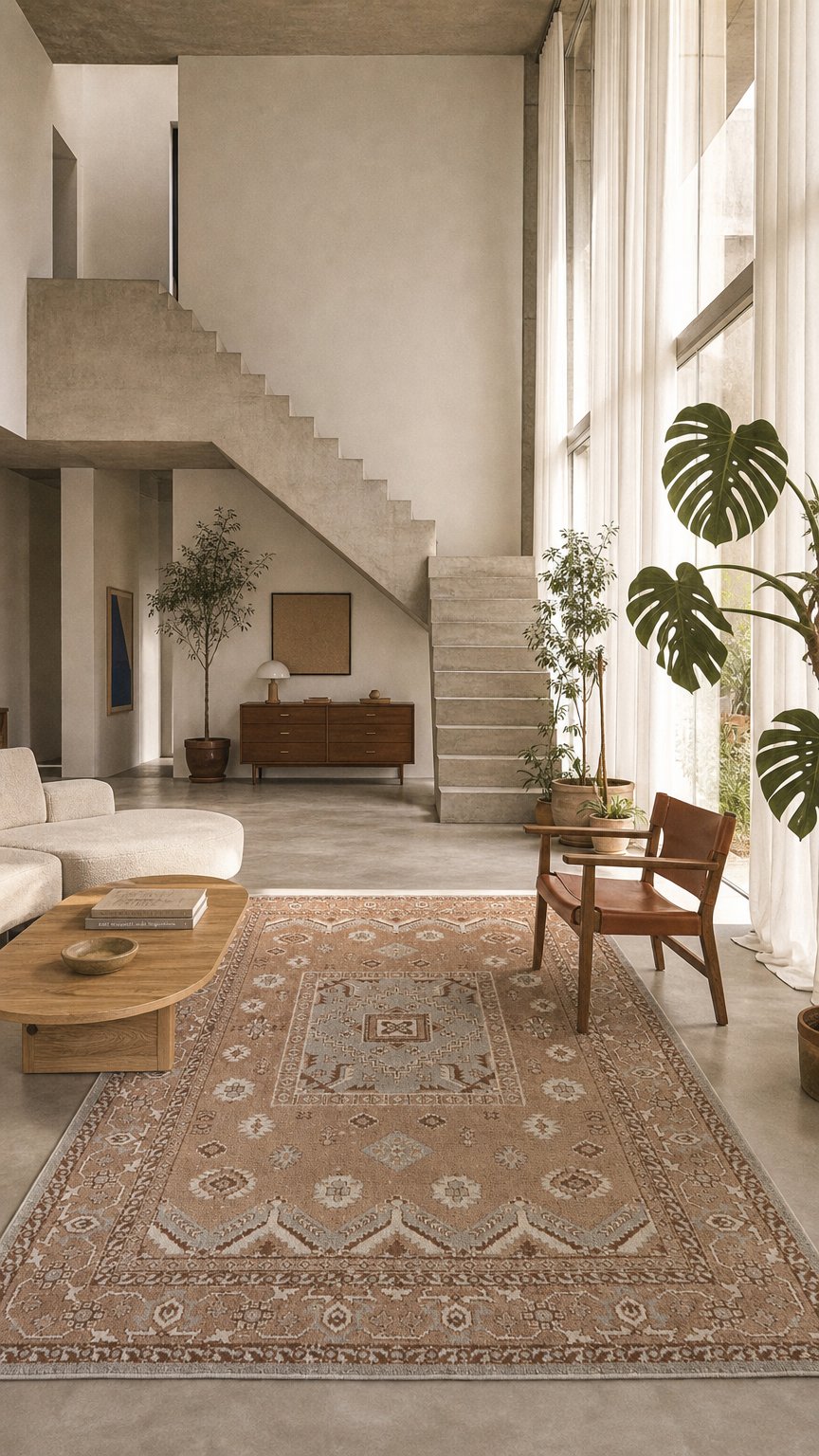 AI product shot of Jehotte Boho Traditional Area Rug