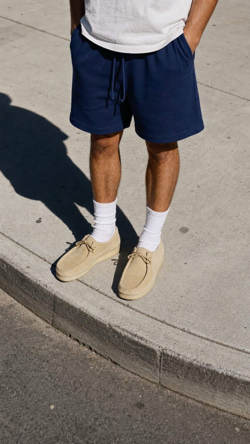 AI product shot of Exceed Navy Short