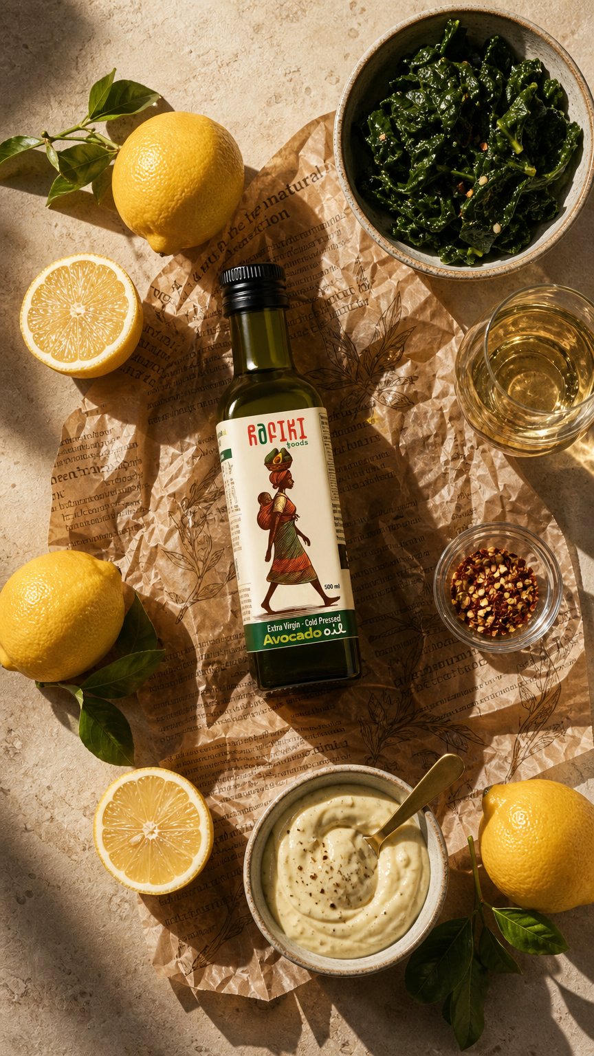 AI product shot of Extra-Virgin Avocado Oil