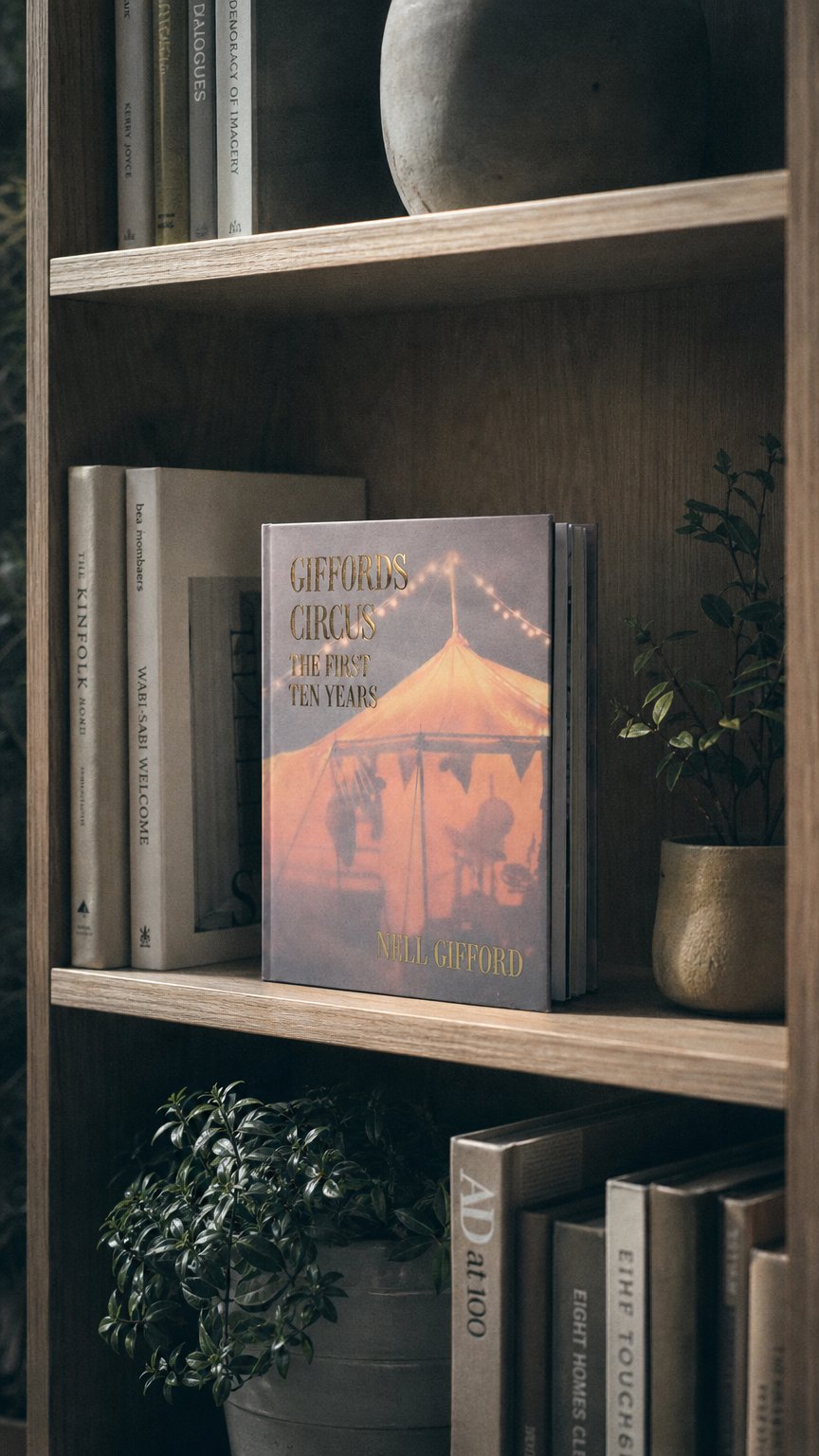 AI product shot of Giffords Circus – The First Ten Years by Nell Gifford