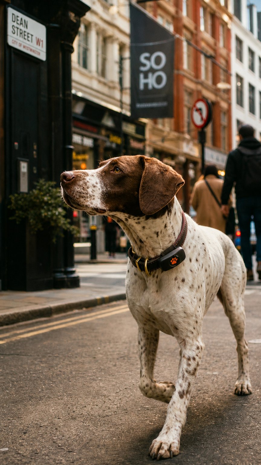 AI product shot of Dog GPS Tracker