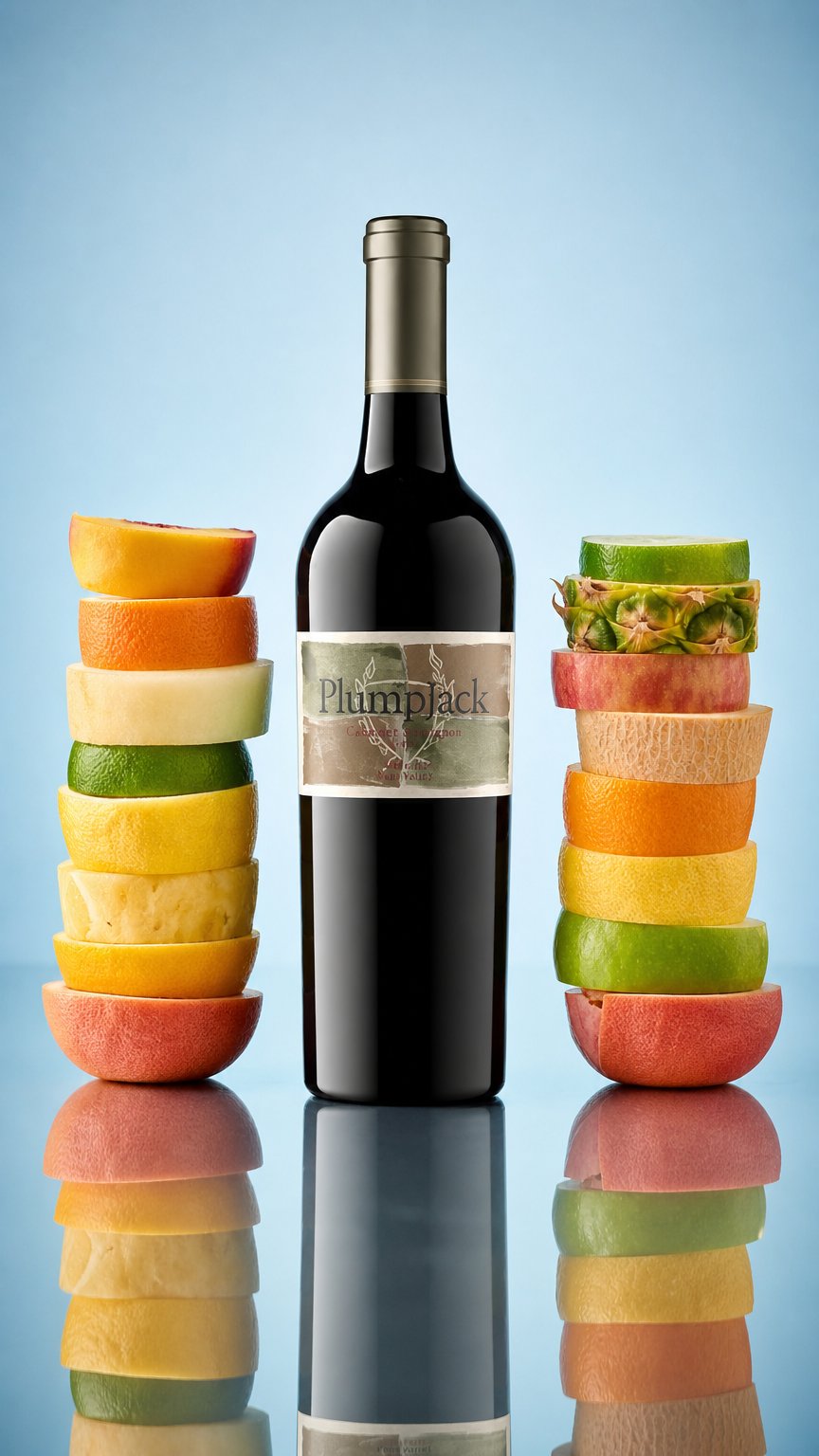 AI product shot of 2022 PlumpJack Estate Cabernet Sauvignon, Oakville