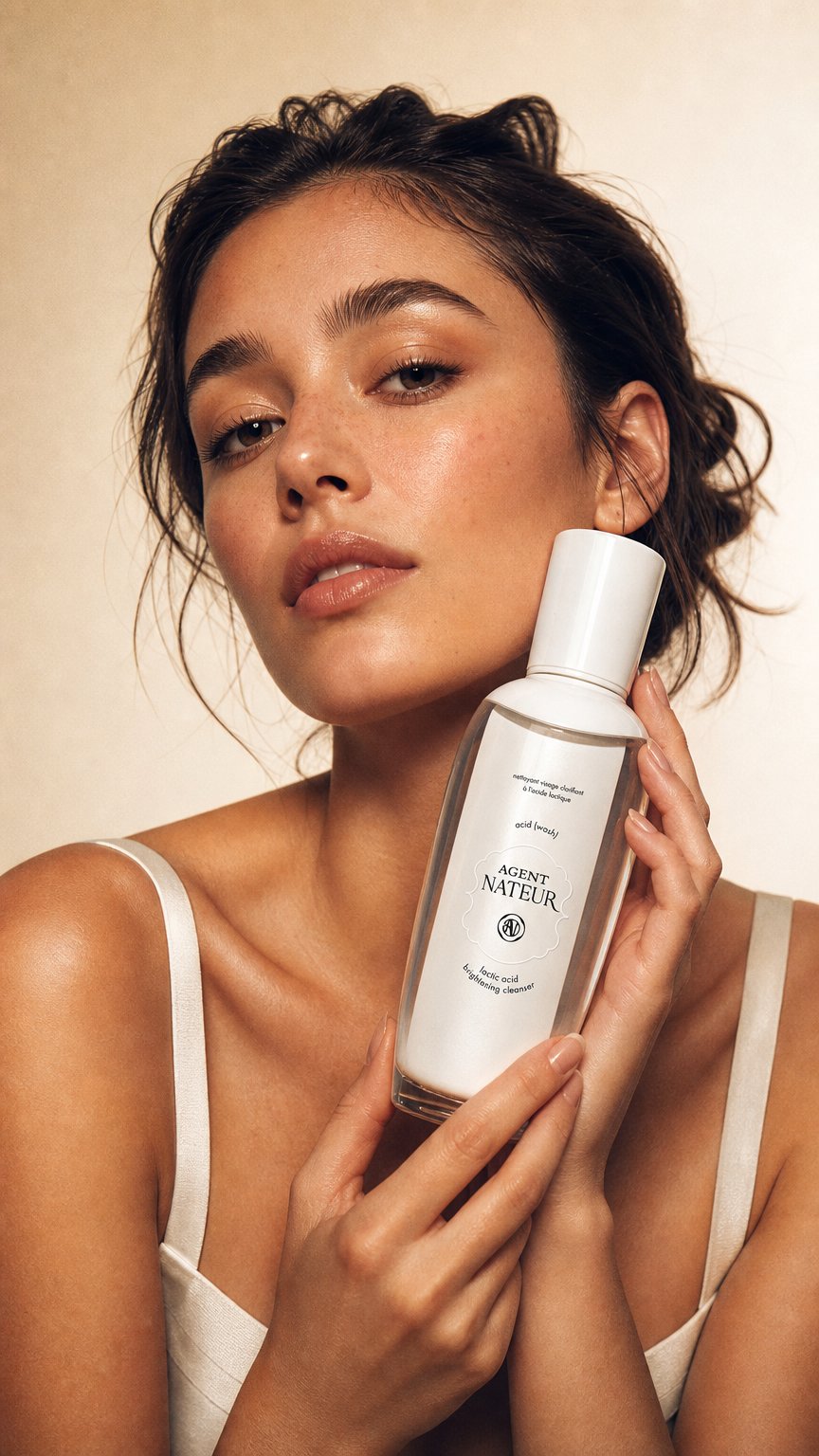 AI product shot of acid (wash) lactic acid skin brightening cleanser 4.05oz