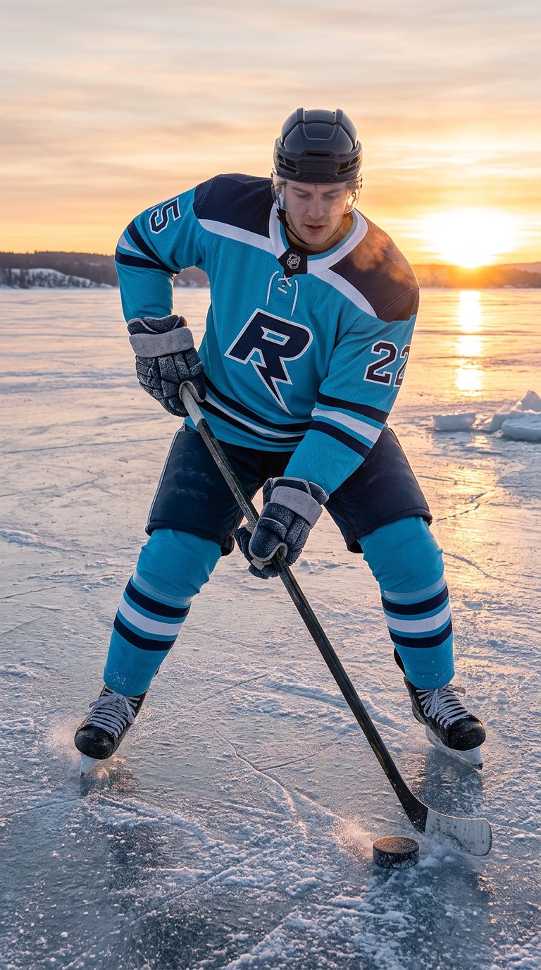 AI product shot of Shinny Game Jersey