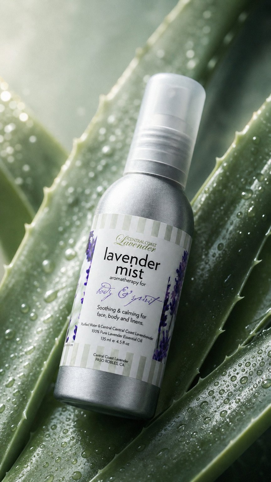 AI product shot of Lavender Mist