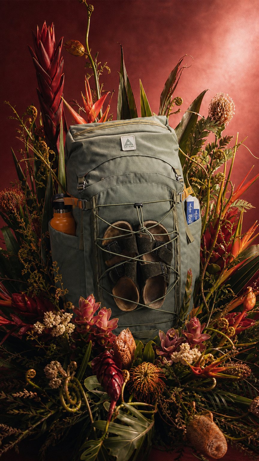 AI product shot of The Longhaul 45L
