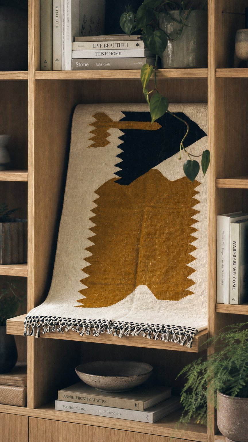 AI product shot of Abstract Kilim Rug – Amayas