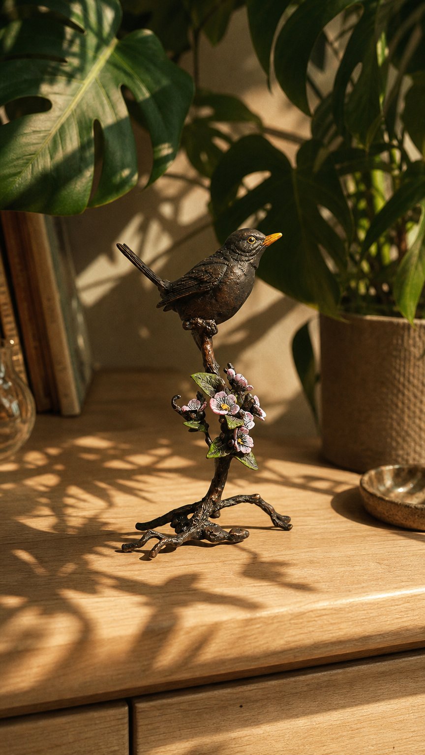 AI product shot of Blackbird with Blossom (1046)