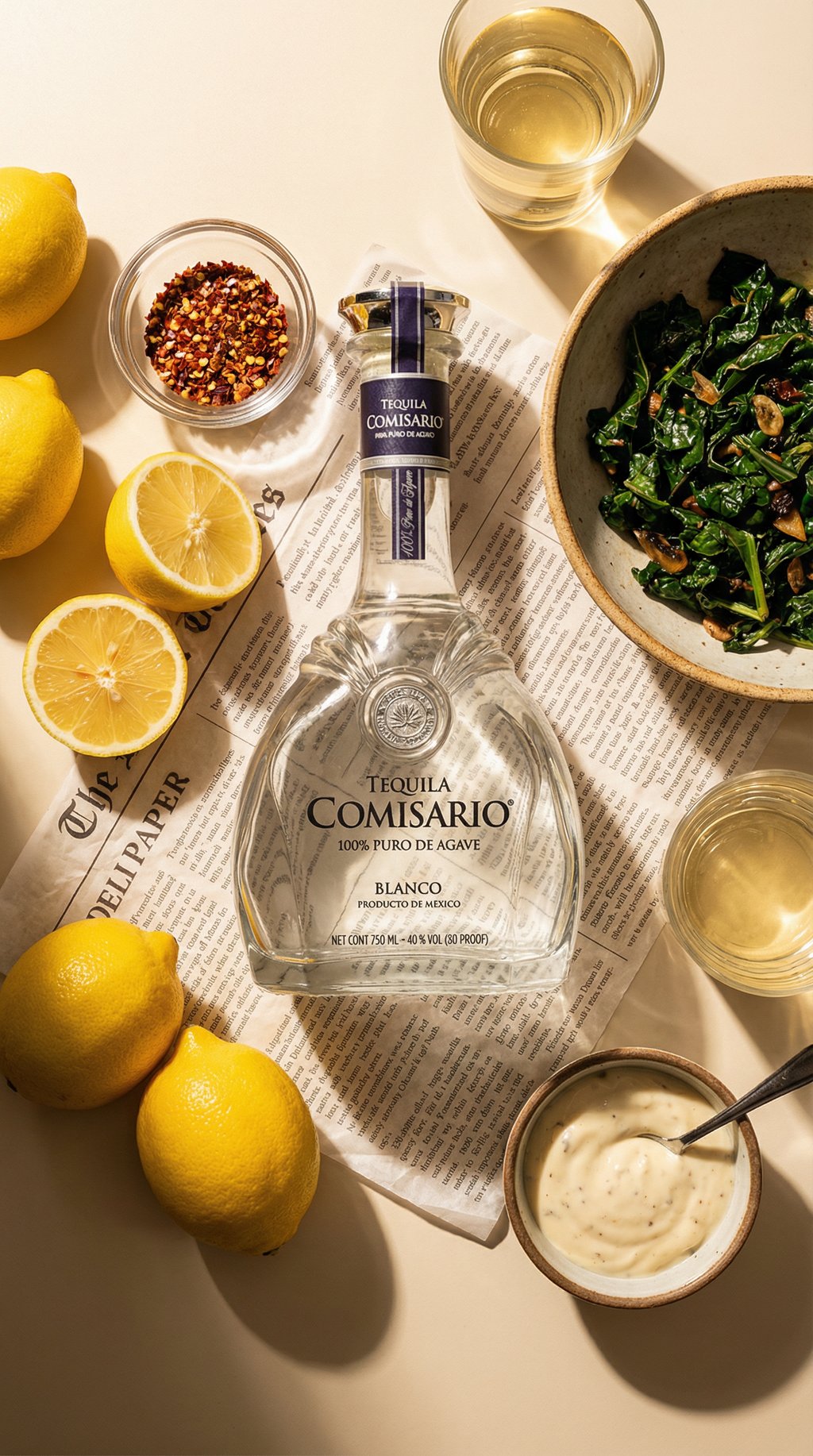 AI product shot of Comisario Blanco