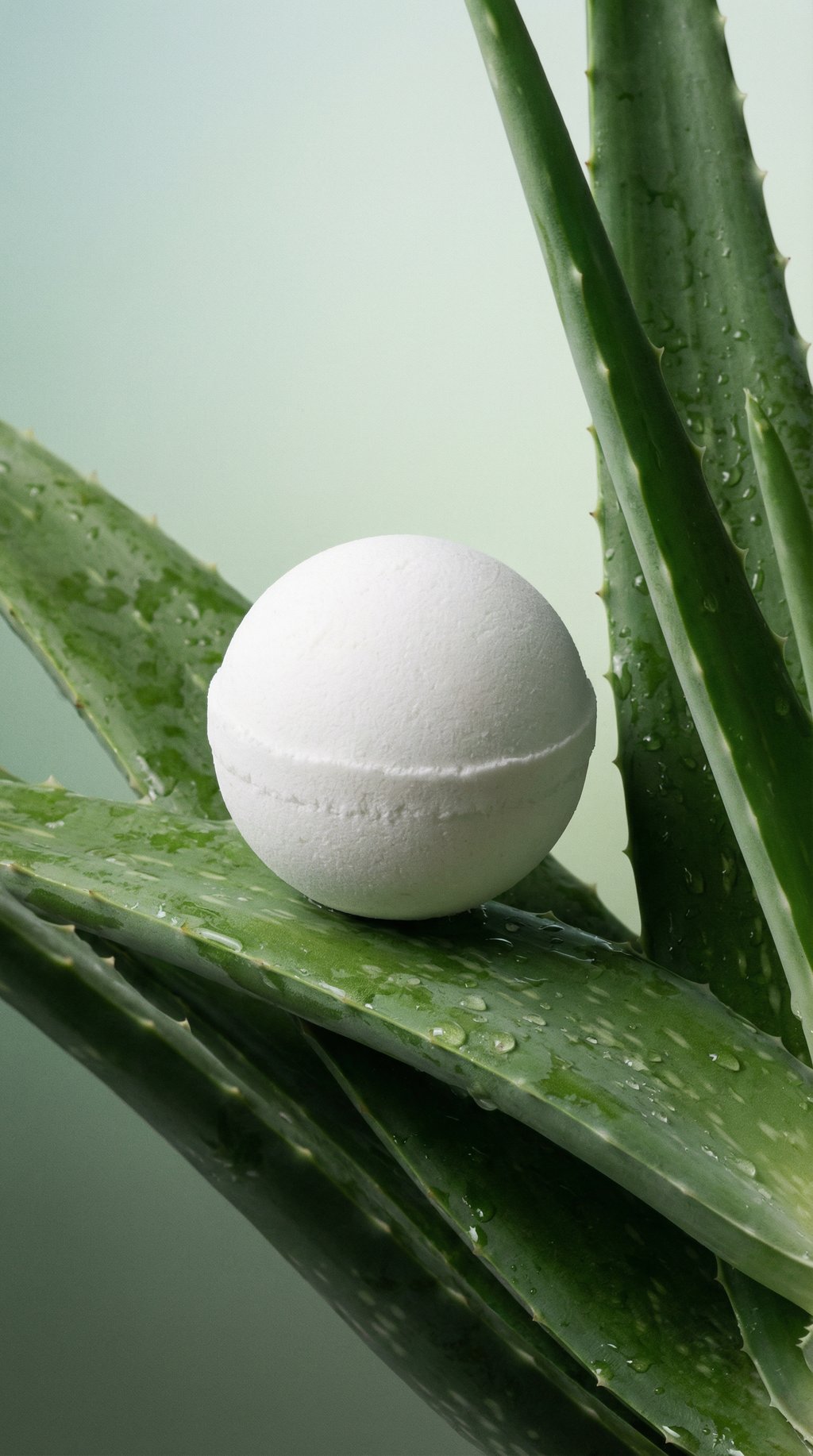 AI product shot of Aromatherapy Bath Bomb - Stress Relief