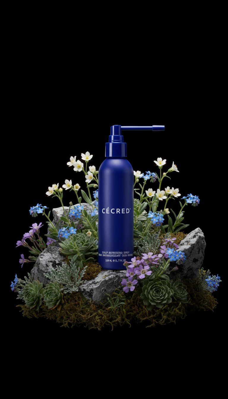 AI product shot of Scalp Refreshing Spray