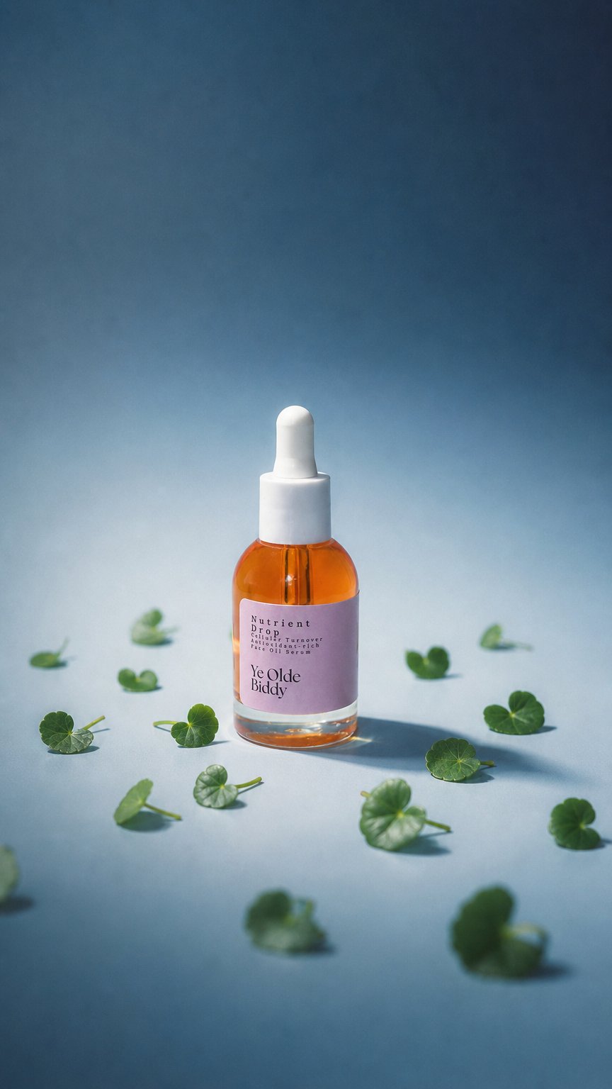 AI product shot of Nutrient Drop Bakuchiol & COQ10 Treatment Oil Serum