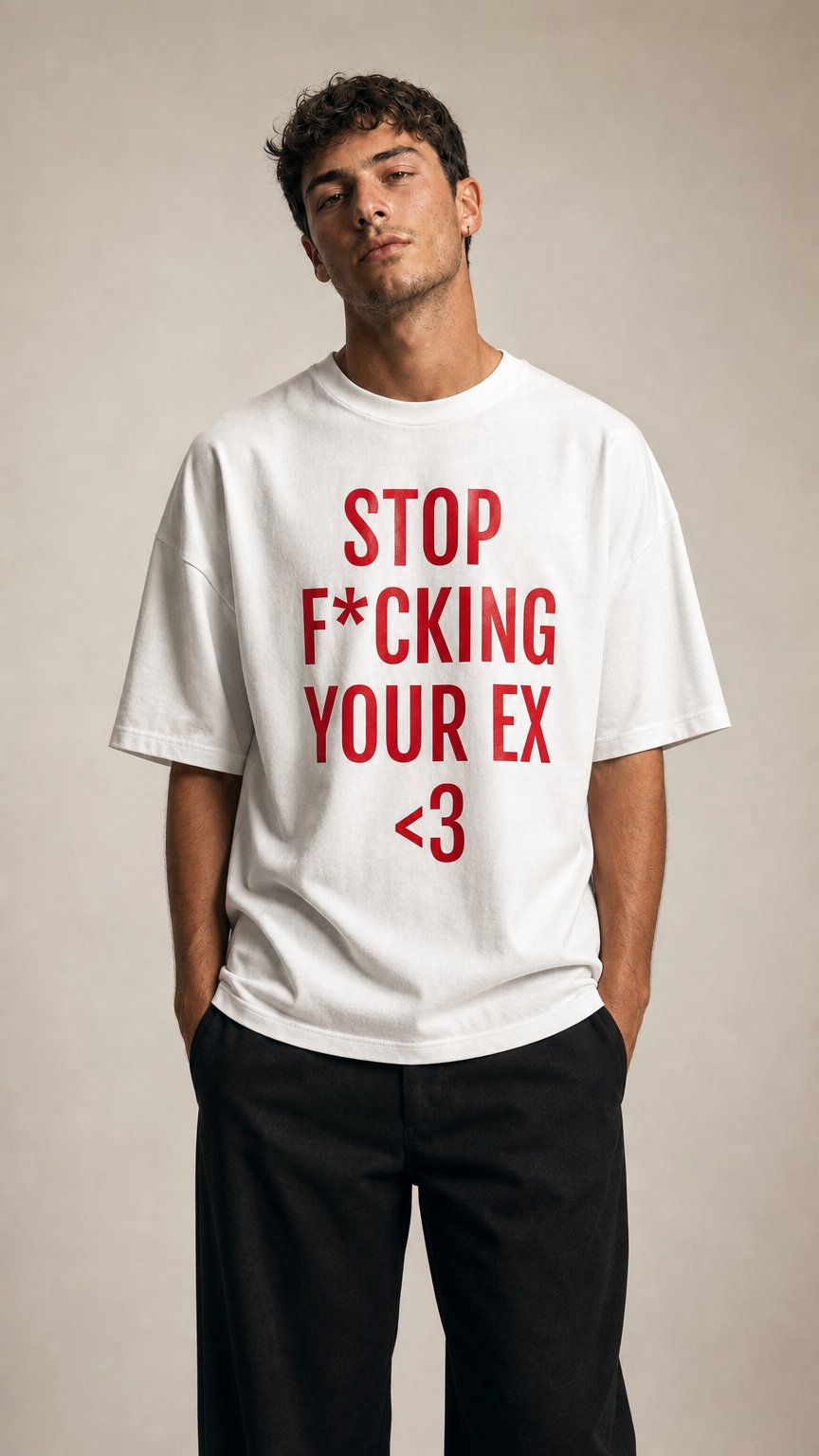 AI product shot of Stop F*cking Your Ex <3