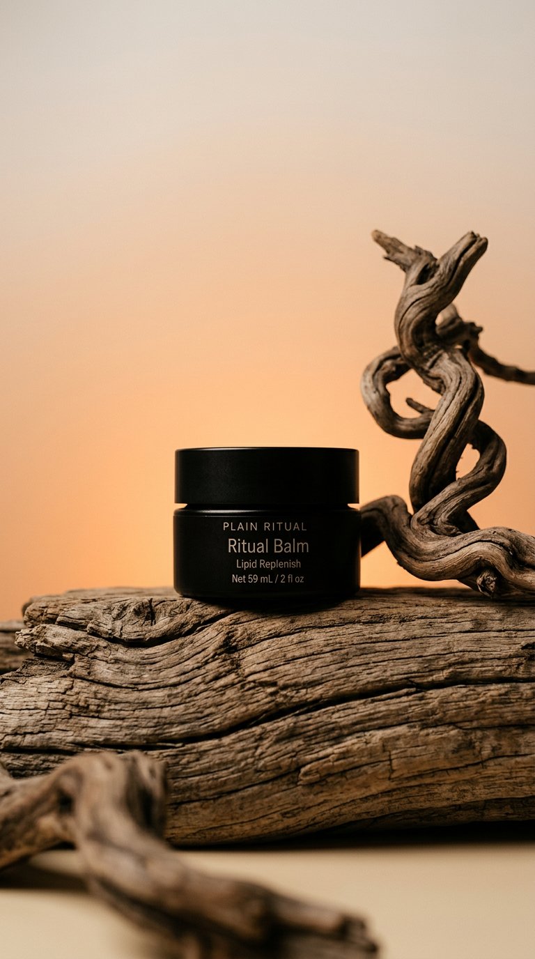 AI product shot of The Ritual Balm
