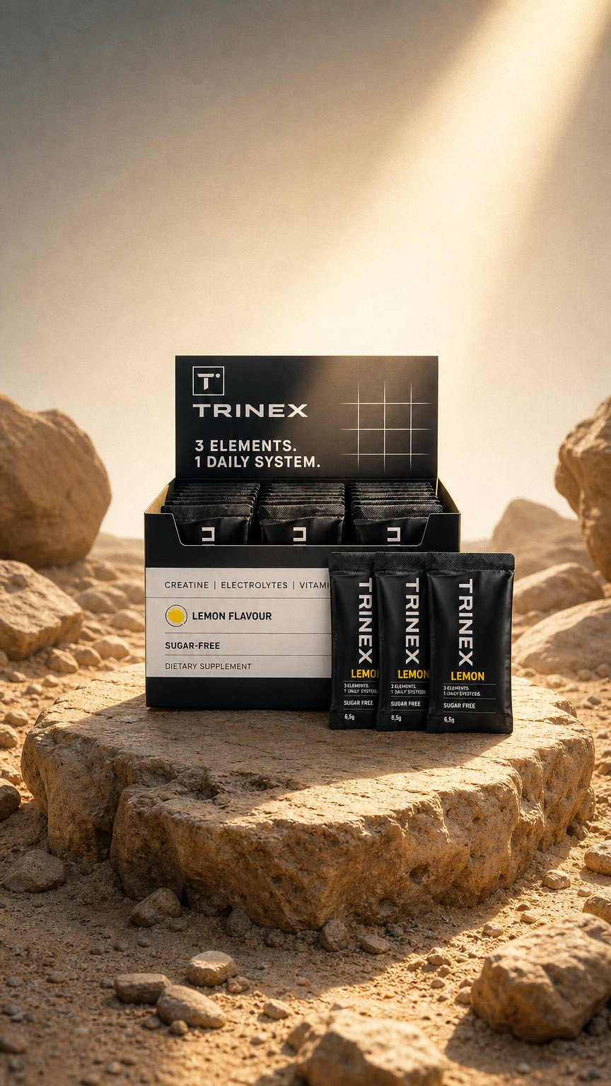 AI product shot of TRINEX Lemon
