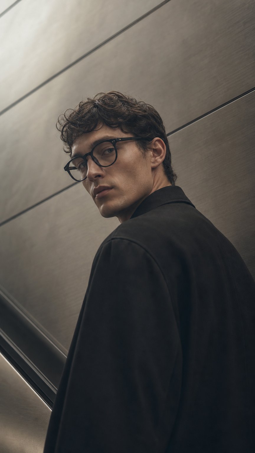 AI product shot of ScreenTime Billie Computer Glasses - Black - Prescription