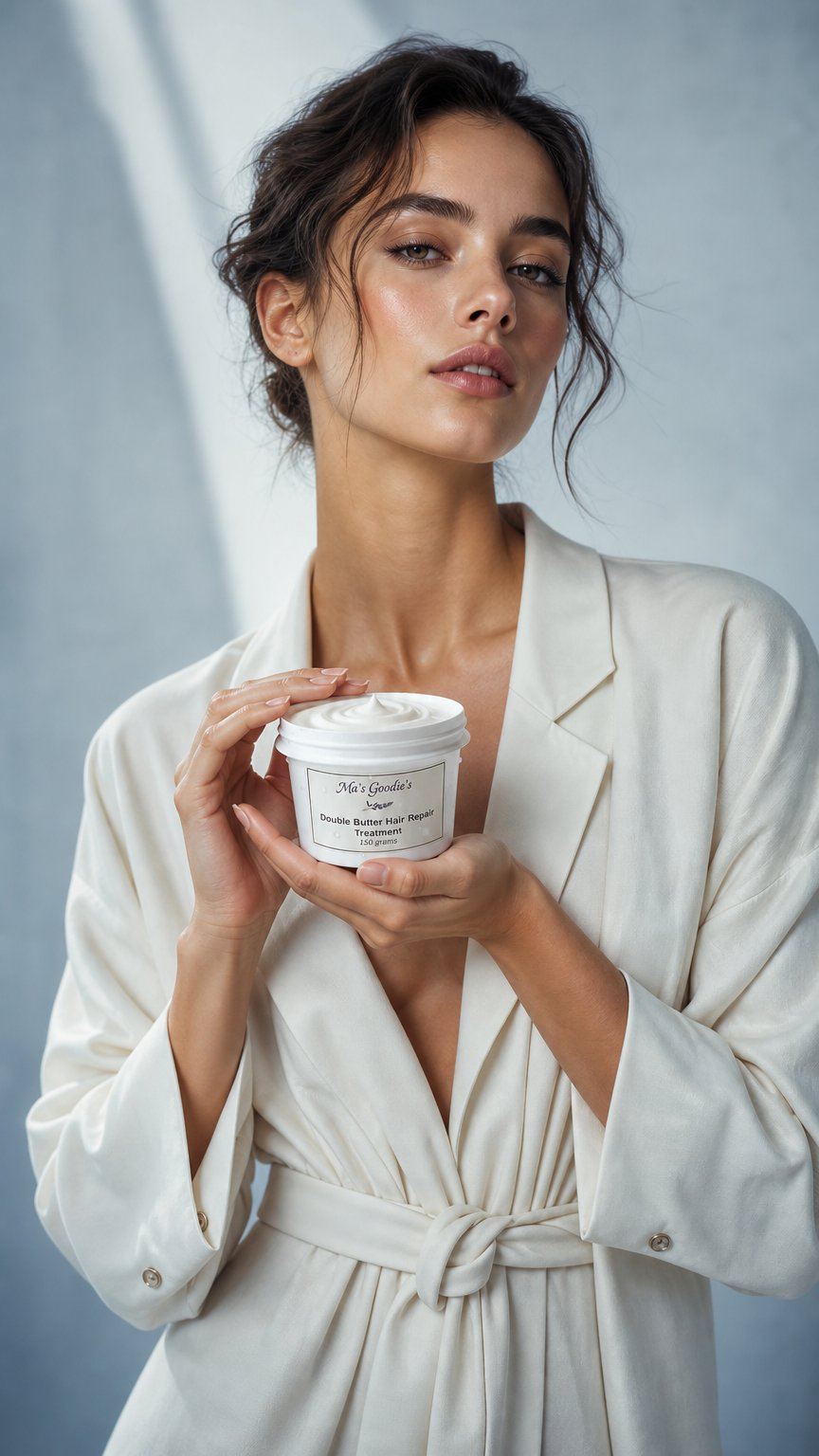 AI product shot of Double Butter Hair Repair Treatment