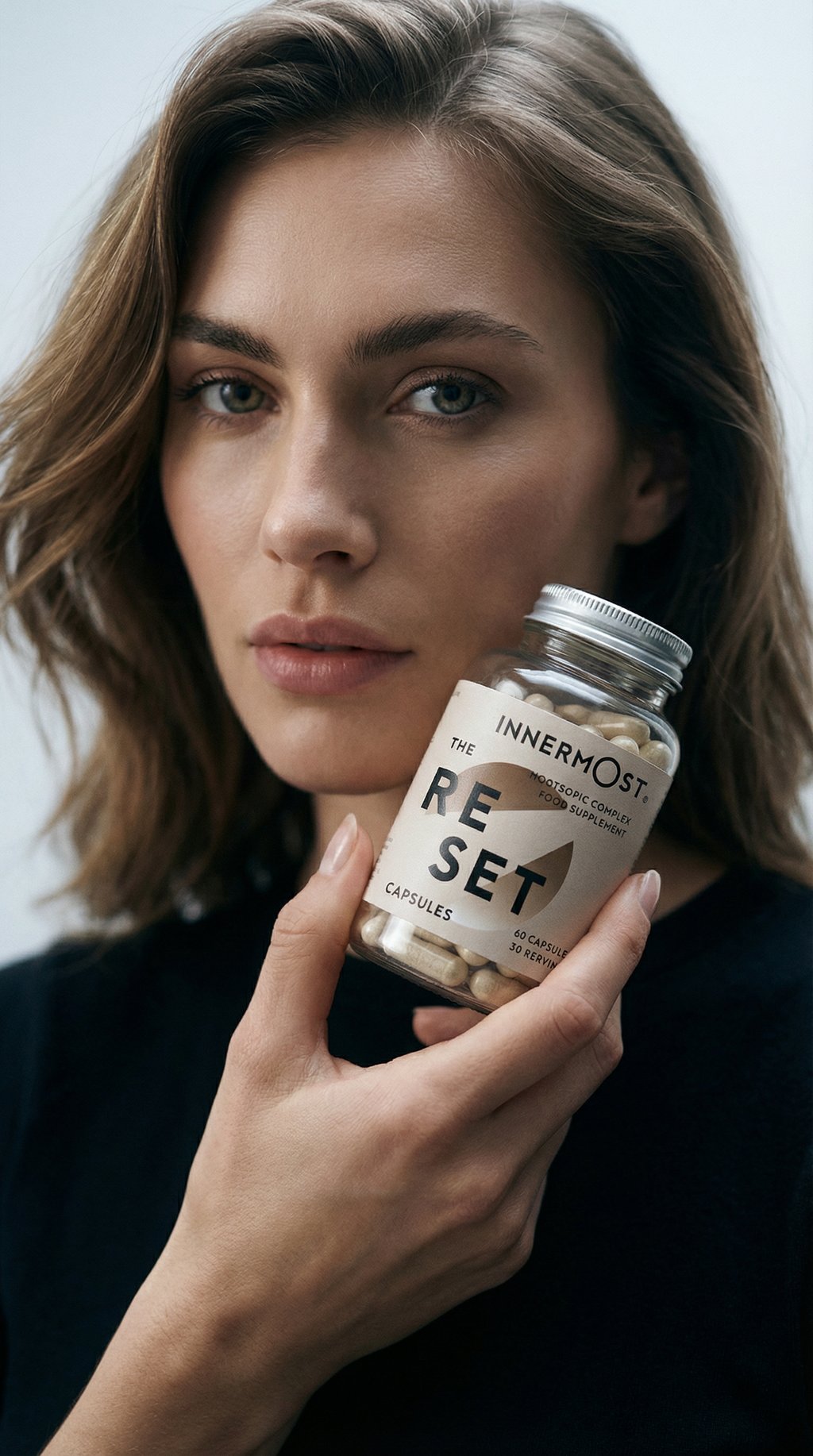 AI product shot of The Reset Capsules