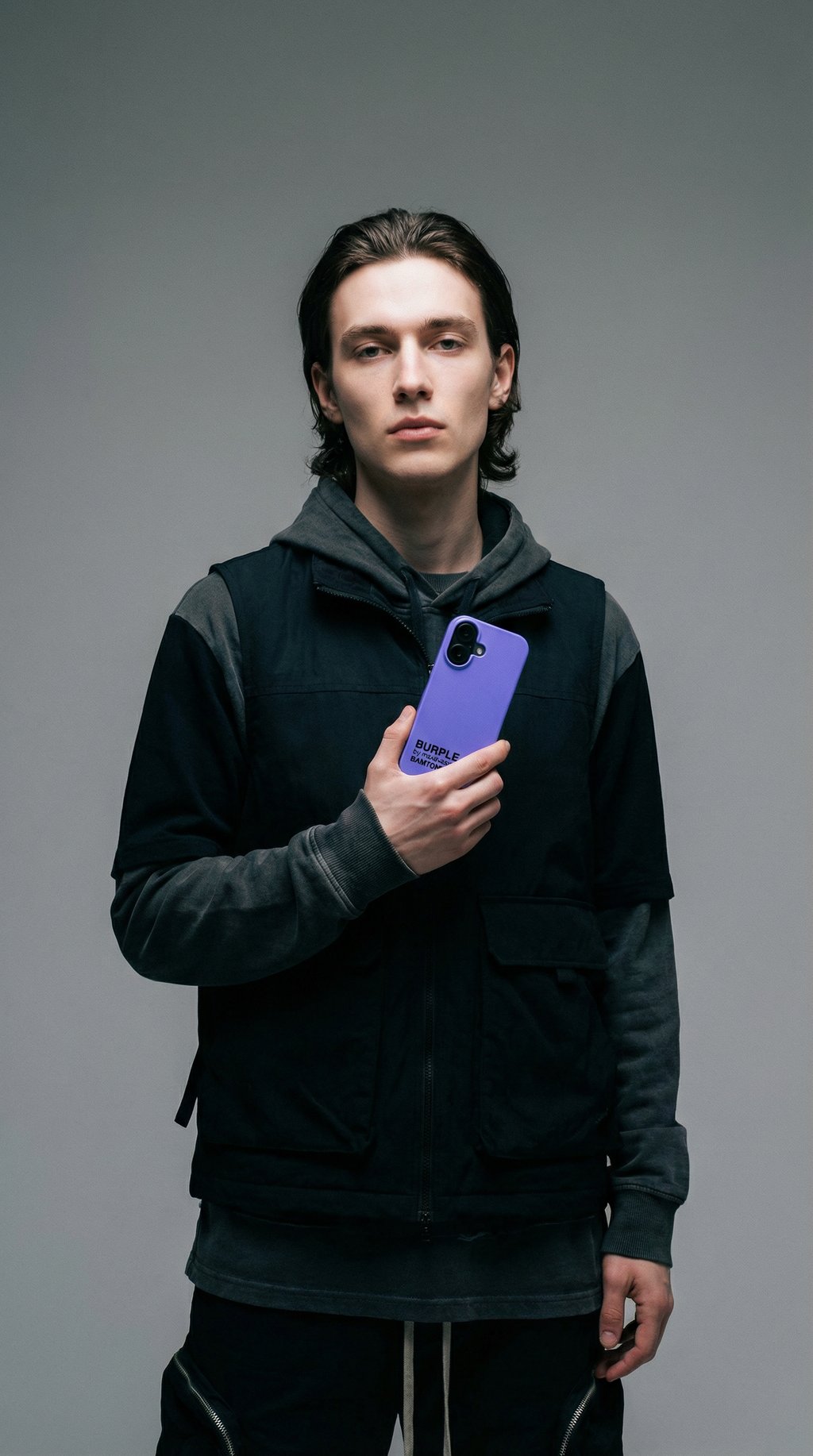 AI product shot of Burple iPhone Case