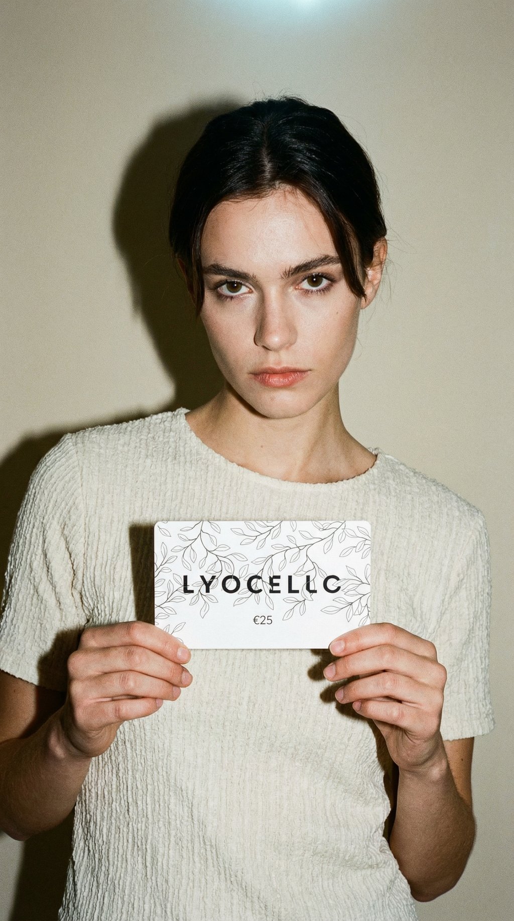 AI product shot of Lyocello Gift Card