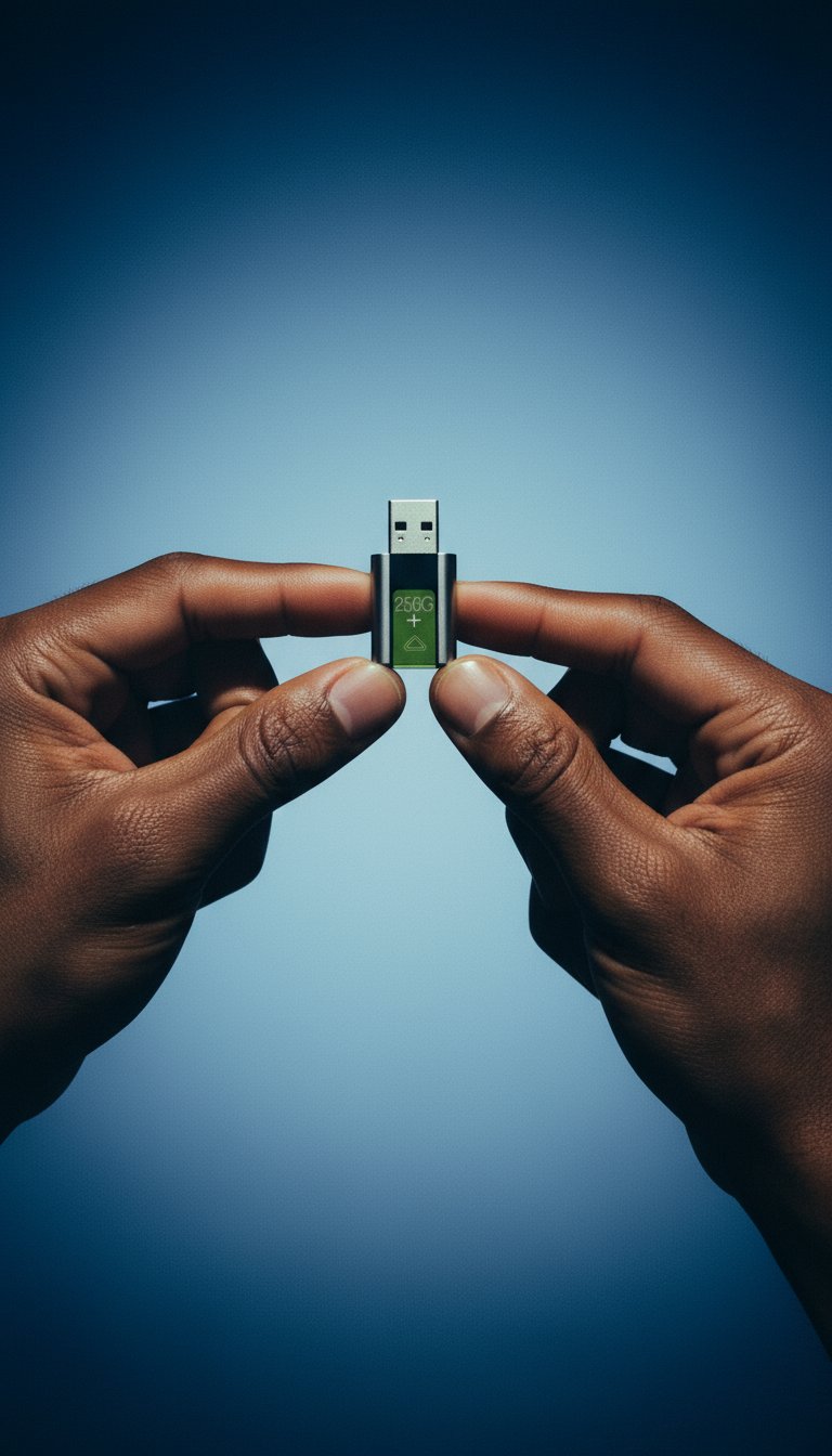 AI product shot of USB Stick 256GB+