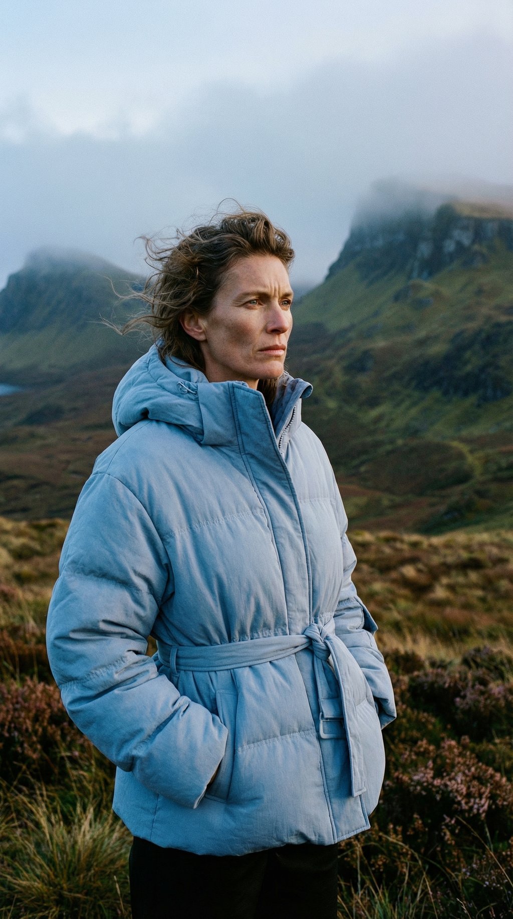 AI product shot of Steilia Brushed Down Jacket