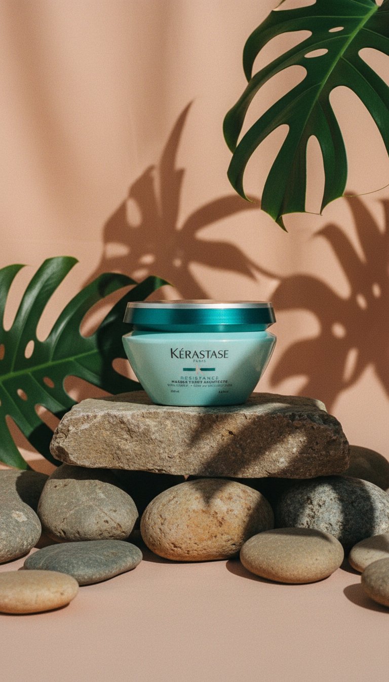 AI product shot of Kerastase Force Architecte Masque 200ml capelli danneggiati