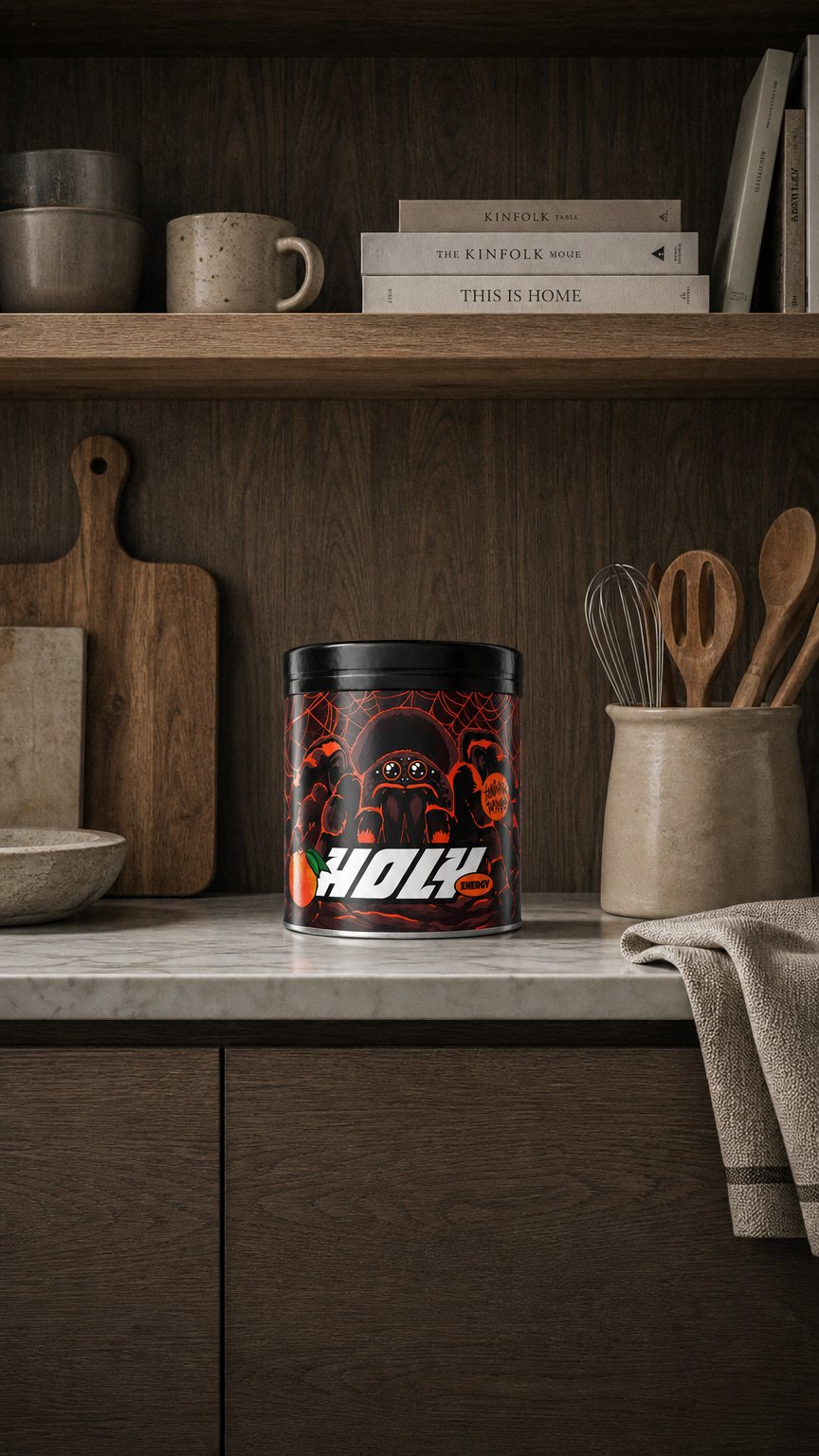 AI product shot of Tangerine Tarantula