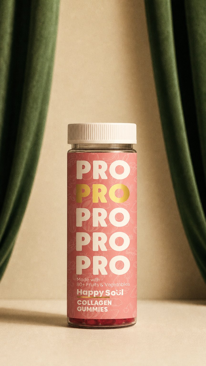 AI product shot of Low-Sugar Protein Gummies