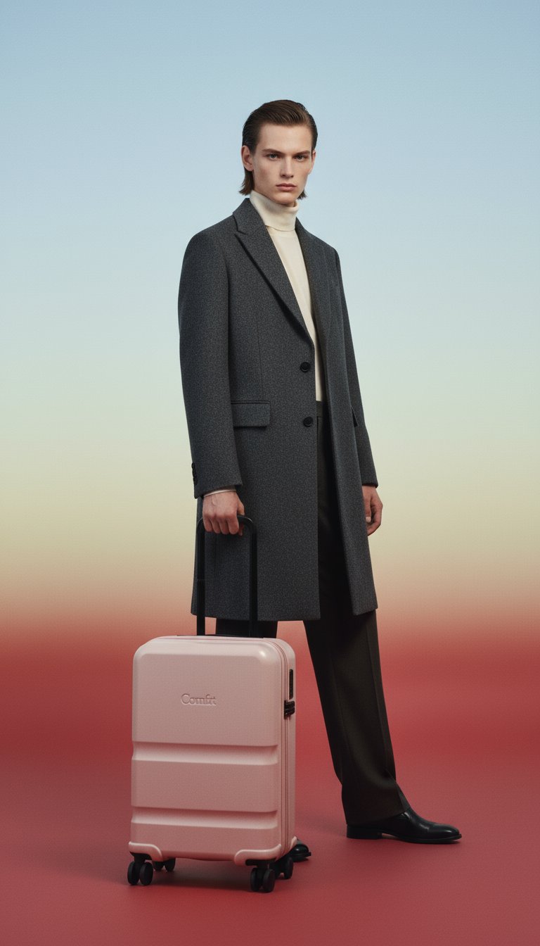 AI product shot of Carry-On Companion Luggage