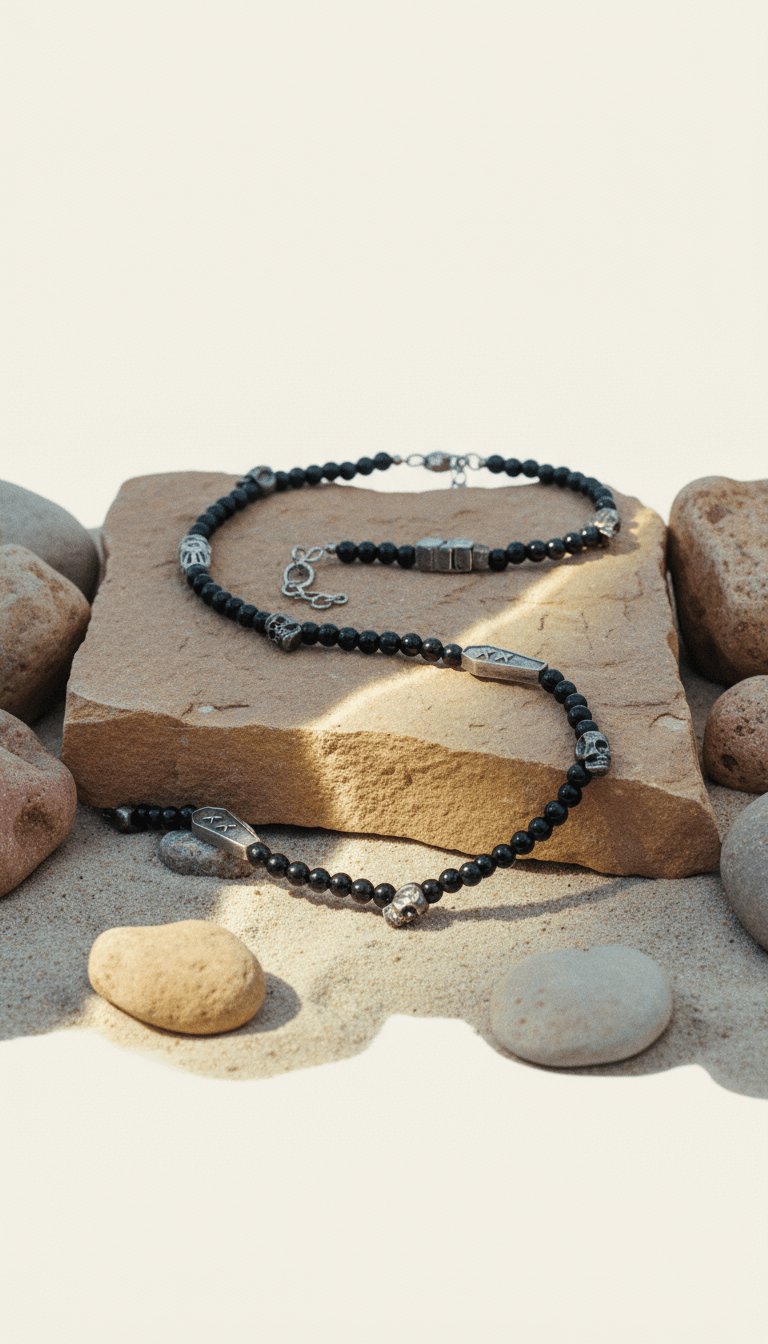 AI product shot of 8ball bracelet