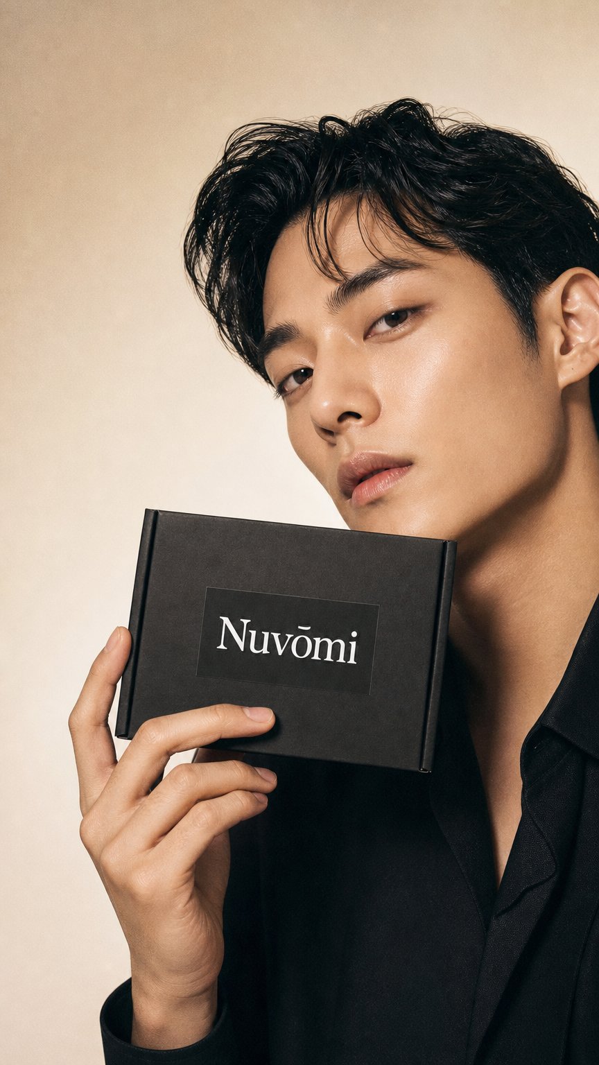 AI product shot of Nuvōmi Skincare Box